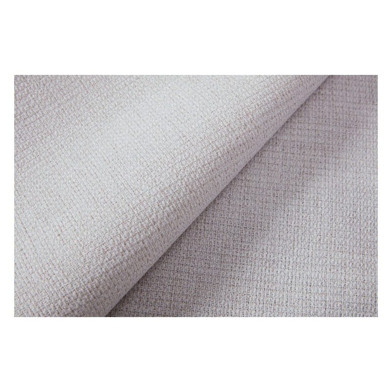 Lit plateforme tapissier à oreilles mozter, Très grand, Chenille blanc crème