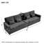 4 Seater Linen Sofa-1960977688