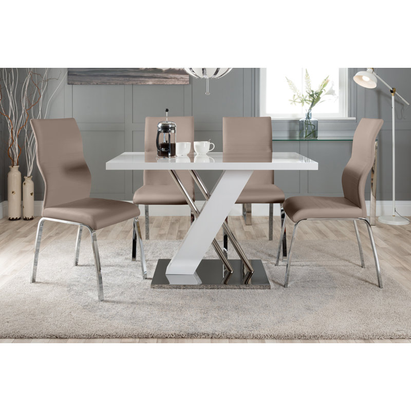Table de salle à manger Caba, Gris cappuccino