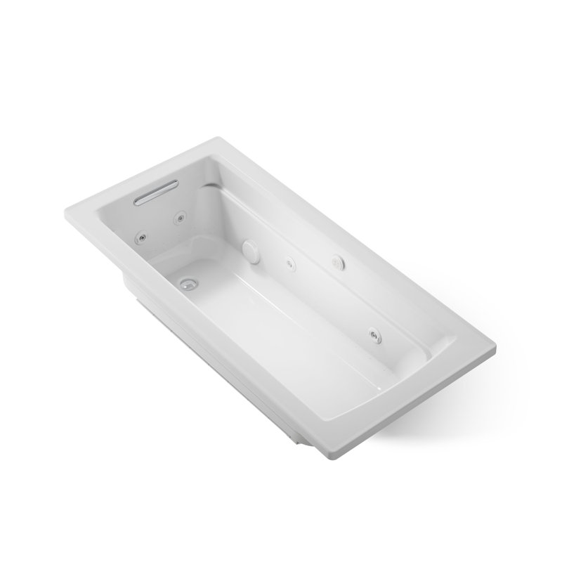 Archer® 66" x 32" Drop-in Whirlpool, Ice Grey