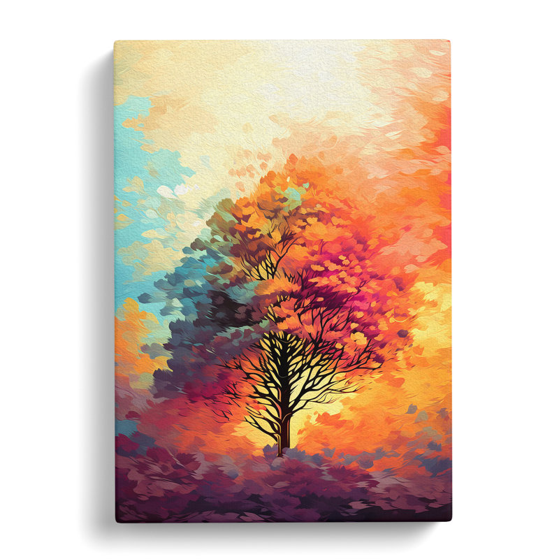 Tree Colour Field - No Frame Print, 76cm H x 50cm W x 3cm D