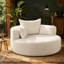 Fauteuil d'appoint pivotant à 360 ° avec 3 coussins amovibles pour le salon, la chambre à coucher, le bureau et l'hôtel, beige-1442907382