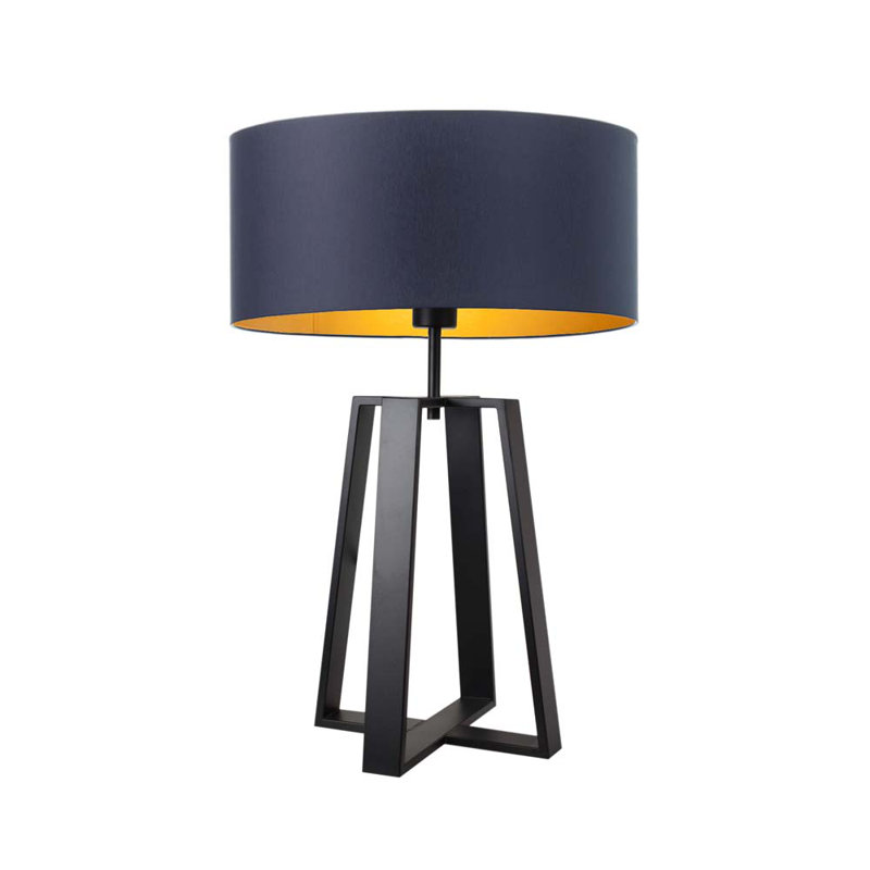Selah Metal Table Lamp, Black, Dark Grey