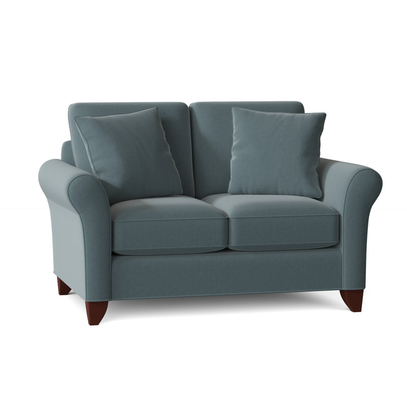 Almada Loveseat, Peyton 22 Blue Performance Twill, Manhattan, No