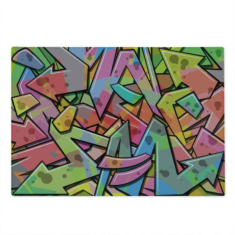 Multicolore planche à découper Ambesonne