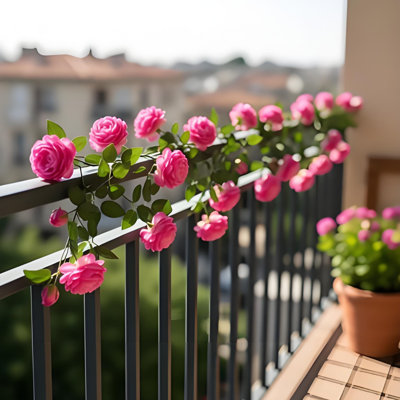 Bouquet de vignes artificielles de pivoine rose pour la décoration et l'organisation d'événements