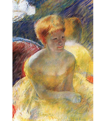 « lydia the accoudoirs on the theater logreg » par mary cassatt, reproduction d’art