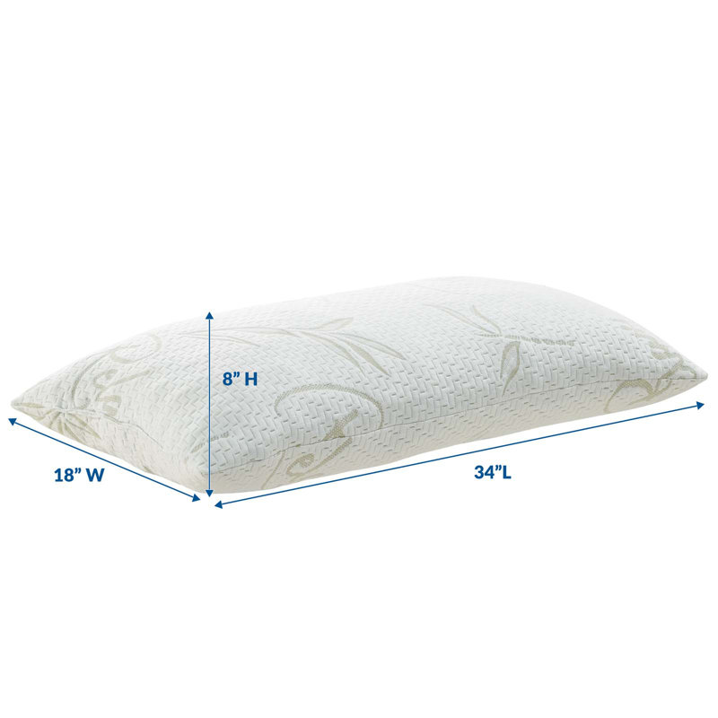 Modway Relax Shredded Memory Foam Pillow, King