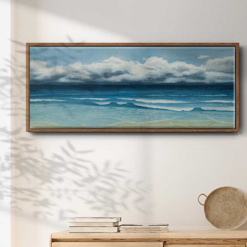 Blue Day III- Framed Canvas