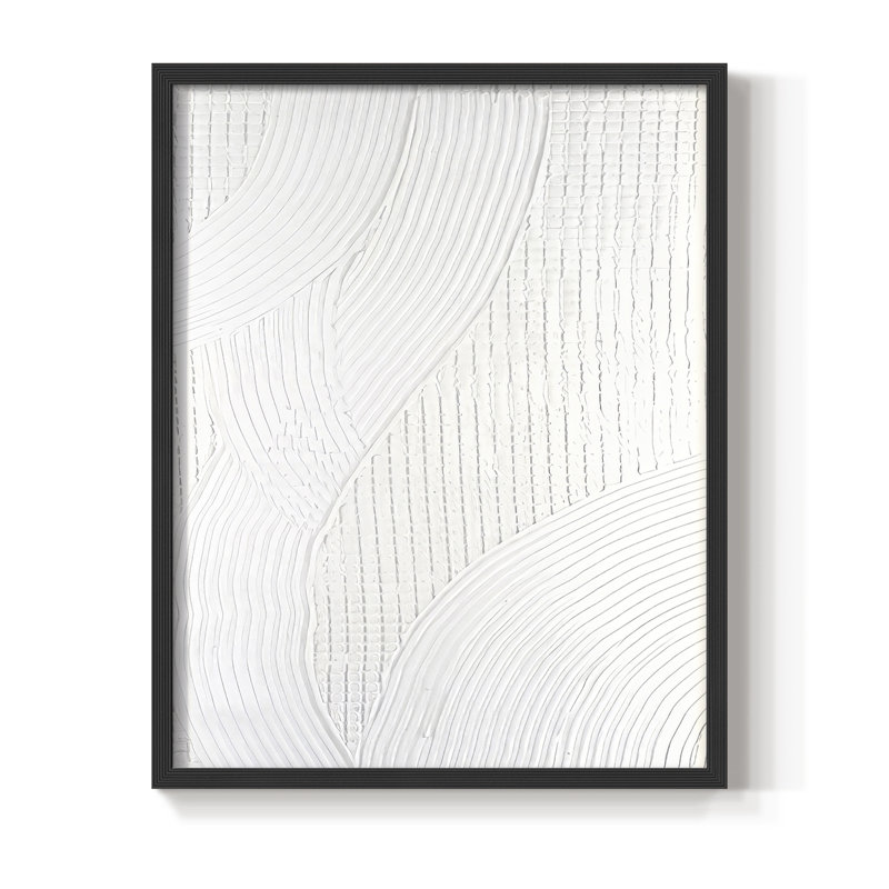 Salt Lakes III, reproduction encadrée - bois massif, H 11 po x l 9 po, Noir