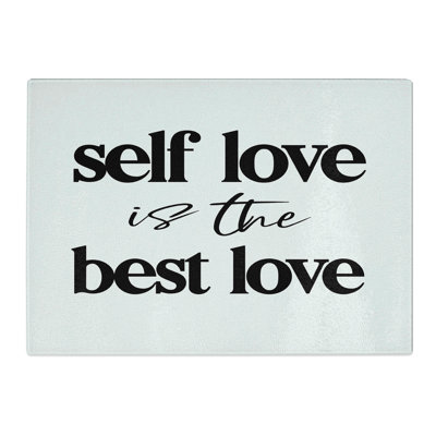 Self Love Typography Chopping Board