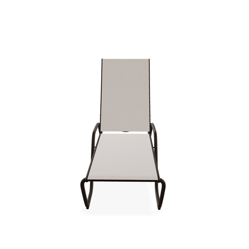 Chaise longue inclinable Gardenella, Kona texturé, Naturel