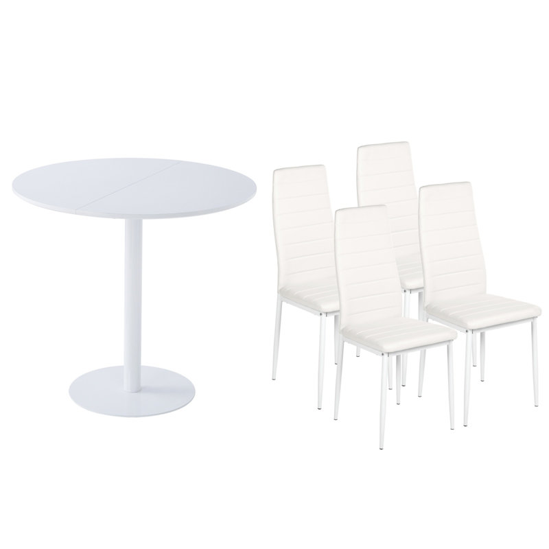 4 - Person Dining Set, White