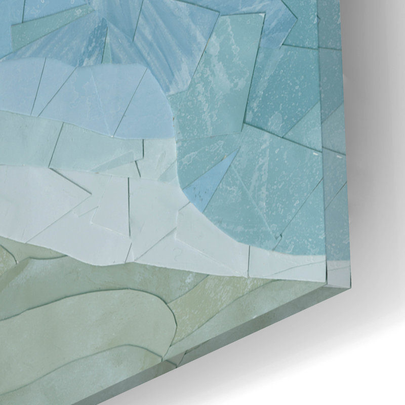  «Pacific Coast Sand Dunes» par Coco Good, art mural en verre acrylique, 16 po x 12 po