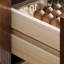 Armoire d'appoint en bois manufacturé noyer foncé