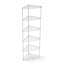 6 Tier Shelf Corner Wire Shelf Rack Pentagonal Shelves Adjustable Metal Heavy Duty Free Standing Corner Storage Display Chrome Rack For Bathroom, Living Room, Kitchen