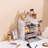 Sorbus Acrylic Makeup and Jewelry Storage Organizer Case, 2 Piece in Marble