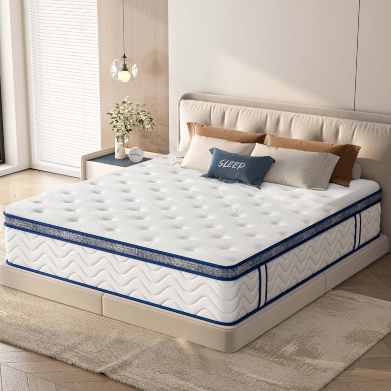 Queen Size Mattress, 12 Inch Hybrid Mattress, 12"