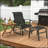 Comfortable High Back Glider Chair Set with Ottoman for Outdoor Relaxation-170561204