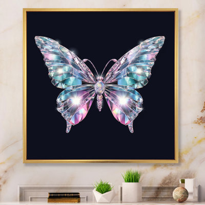 Diamant papillon II - Reproduction d'art mural animaux
