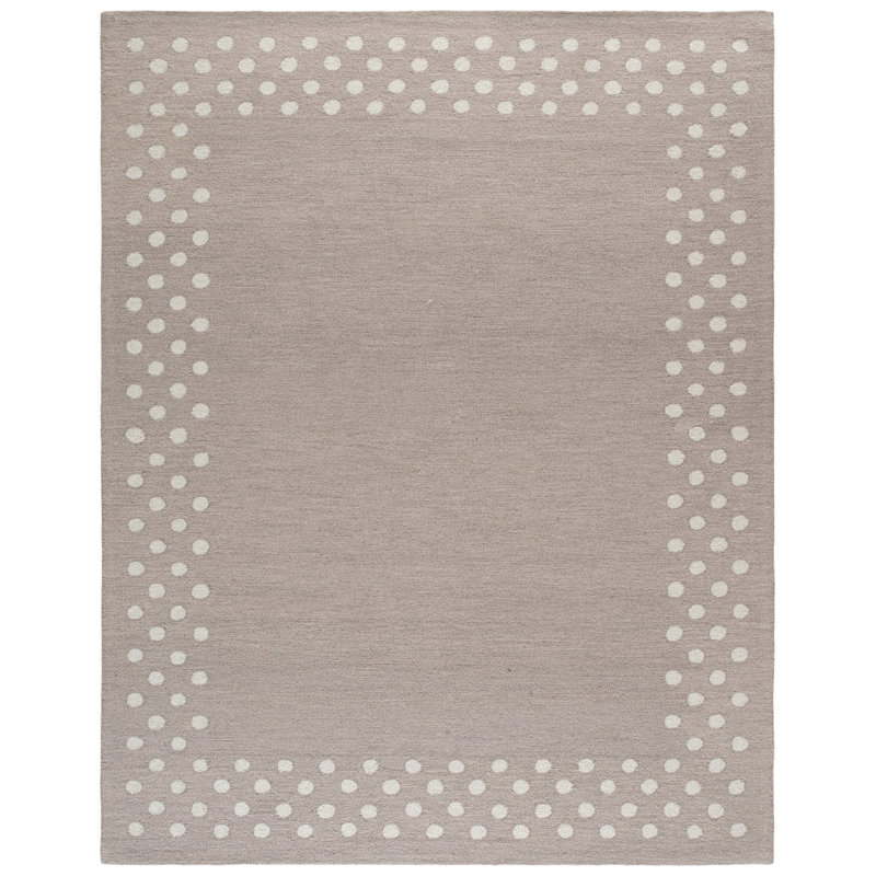 Martha Stewart Hand Tufted Wool; Cotton Polka Dot Indoor / Outdoor Rug, Rectangle 8' x 10'