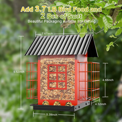Bird Feeders For Outdoors HangingRed