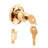 Brass Spring-Loaded Keyed, Surface Mount Cabinet Lock