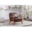 Chaise d'appoint rembourrée en bois avec coussins Gianni-102751768