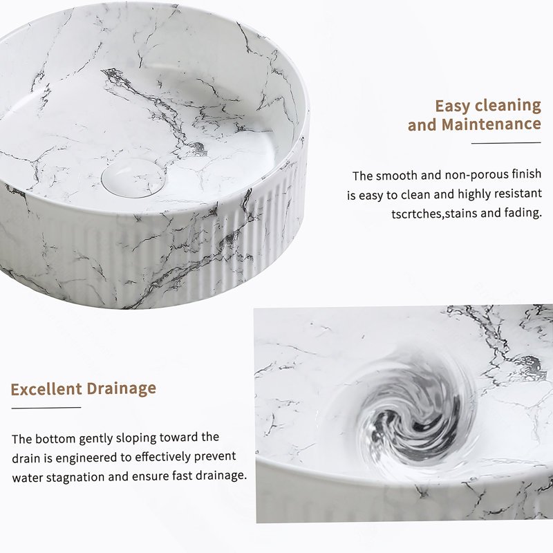 Lavabo rond, vasque pour salle de bain