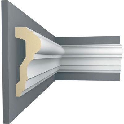 Endurathane Claremont Chair Rail, 4 1/4"H x 1 5/8"P x 94 1/2"L, Factory Primed