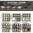 Foldable Shoe Storage Organizer Boxes Containers with Clear Cover and Adjustable Dividers-329250036