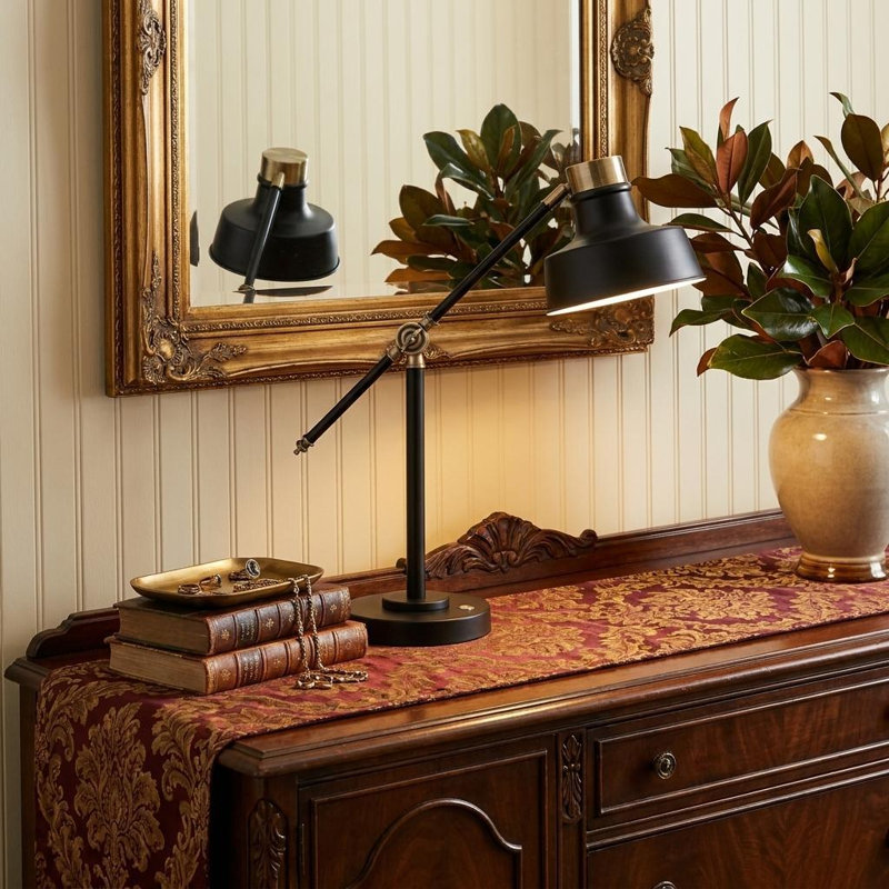 Ambania Metal Desk Lamp, Black