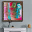 «Tropical Whimsy Arrangement», peinture sur toile encadrée
