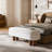 Joddie Upholstered Flip Top Storage Bench with Solid Wood Leg-1035441194