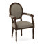 Chaise avec accoudoirs en tissu Dauphin-71069666-71069641
