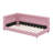 Upholstered Daybed With Storage, L-Shaped Daybed With LED Belt And USB Ports-1281503280-1281503281