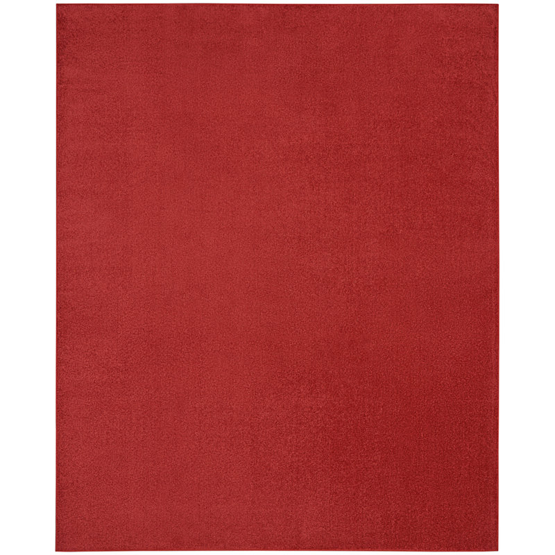 Tapis rouge intérieur / extérieur Nourison Essentials, Rectangle 2 pi x 4 pi