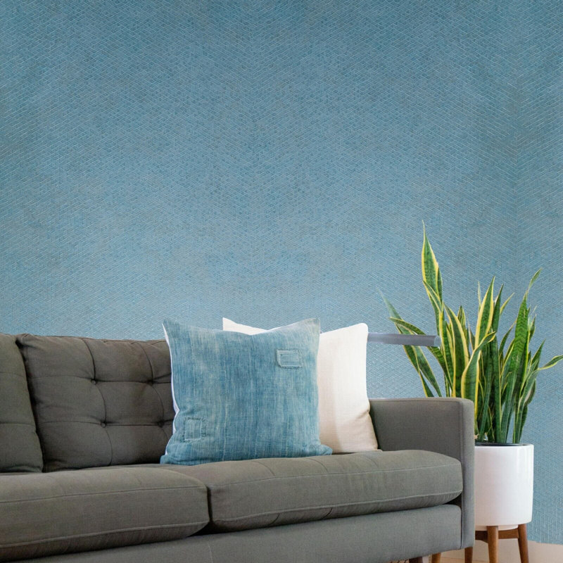 Papier peint géométrique gris et gris