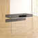 Eliana 2 Drawer Writing Desk with Tempered Glass Base