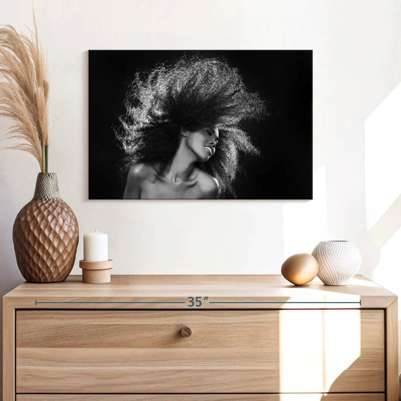 Curly Hair Canvas Print, 16" H x 24" W x 1.25" D