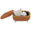Banc de bout 29,5 po avec capitonnage à boutons-608719146