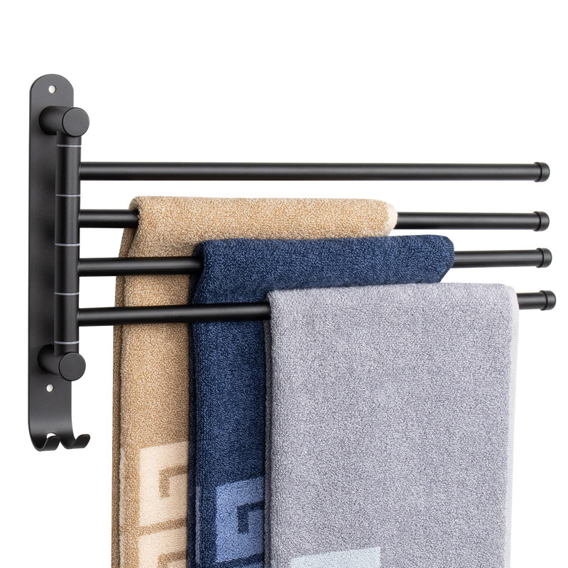 Wall Towel Rack, Brushed Nickel