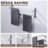 2-Tier Stainless Steel Wall Mounted Square Towel Rack With Concealed Mounting Hardware Staggered Two Rod Towel Rack-111715627-111715628