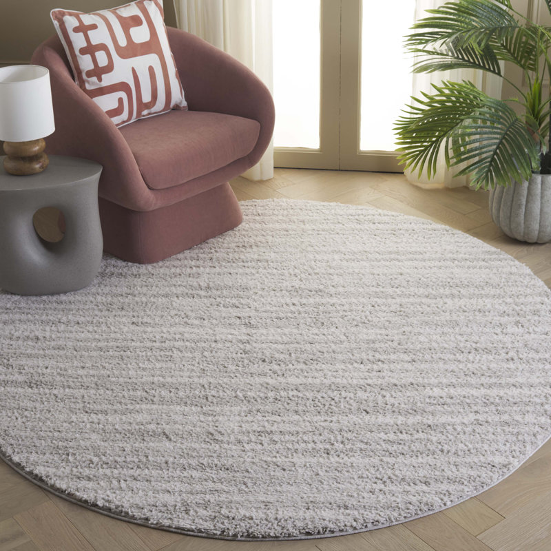 Allista Performance Solid Color Rug, Round 6'7"