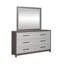 Commode 6 tiroirs et miroir Maddison