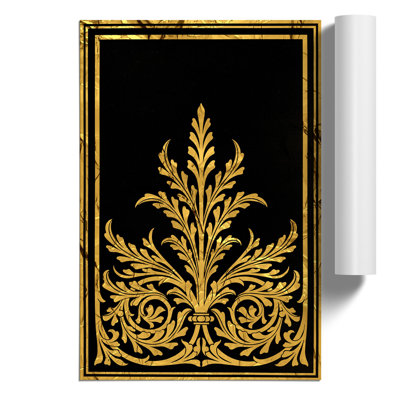 Golden Foil Relief - Unframed Graphic Art