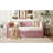 Space-saving Twin Beds, Velvet Upholstered With Extendable Trundle, Ideal For Modern Homes