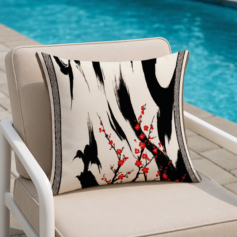 Tides Indoor And Outdoor Pillow, Square 18"
