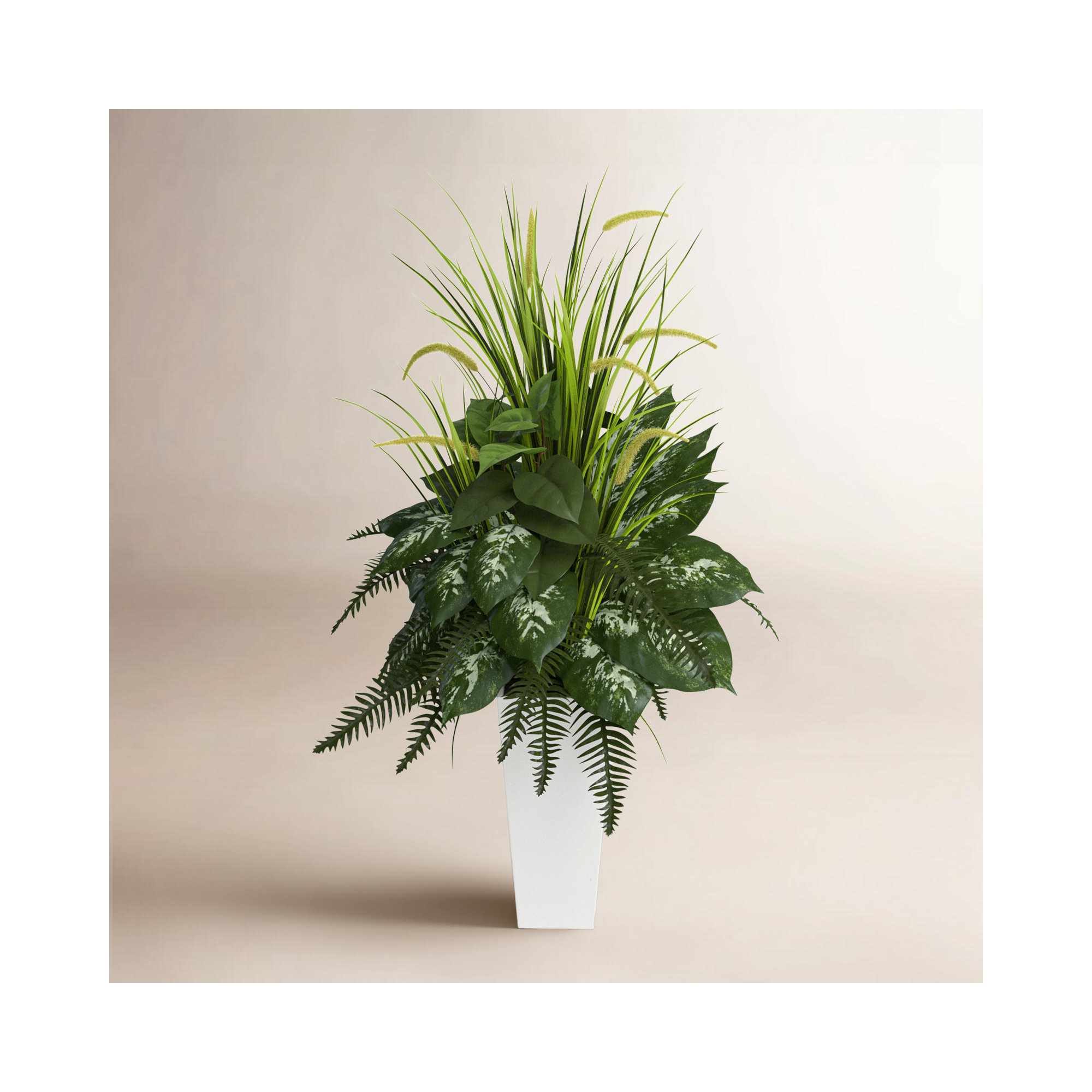 32.75" Artificial Fern Plant in Planter