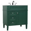 Rivers 32'' Single Bathroom Vanity with Marble Top-627615754